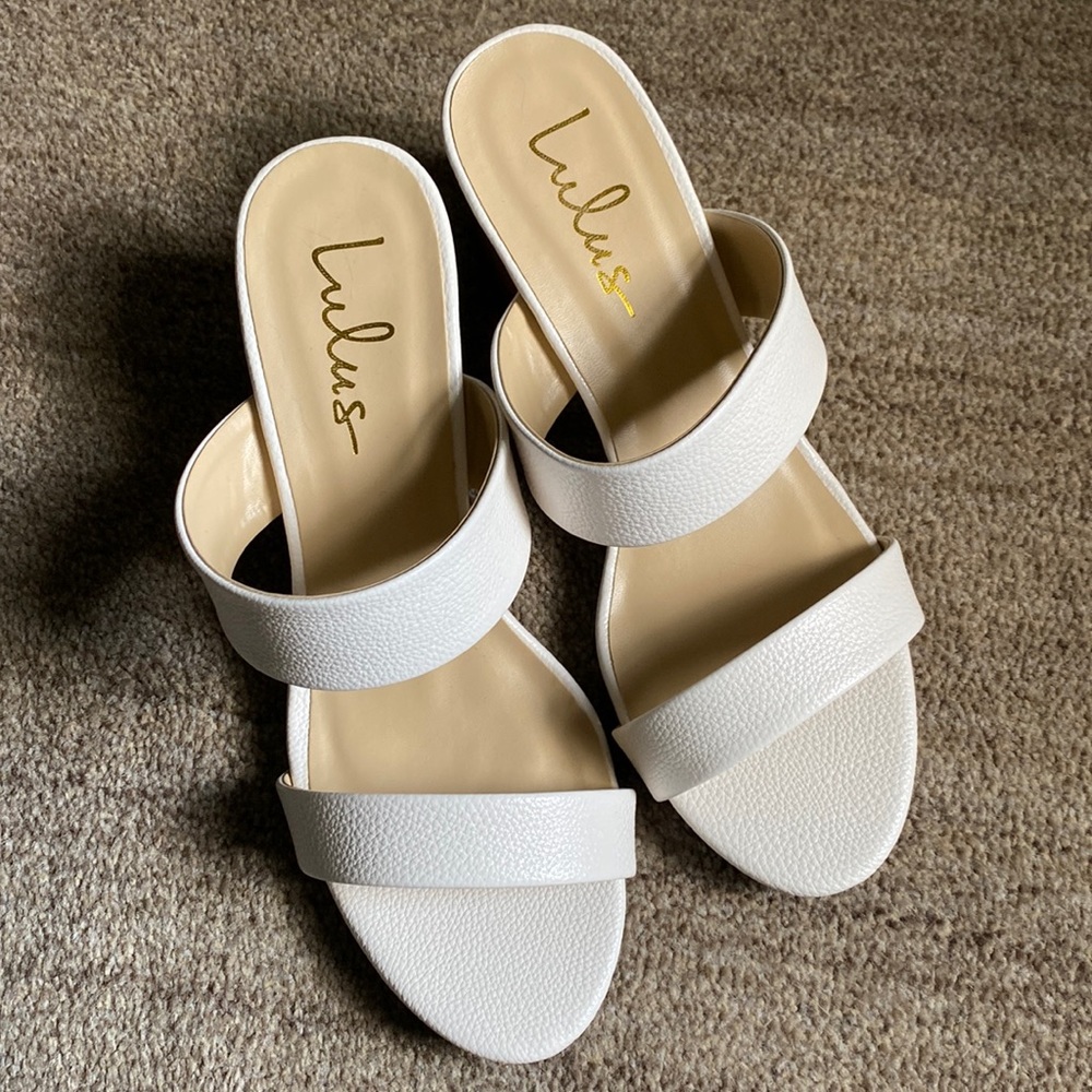 Lulus white heels